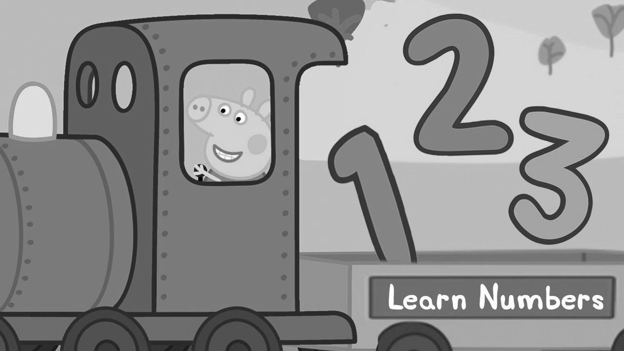 Peppa Pig – Study Numbers With Trains – Peppa Pig the Practice Driver!  – Studying with Peppa Pig