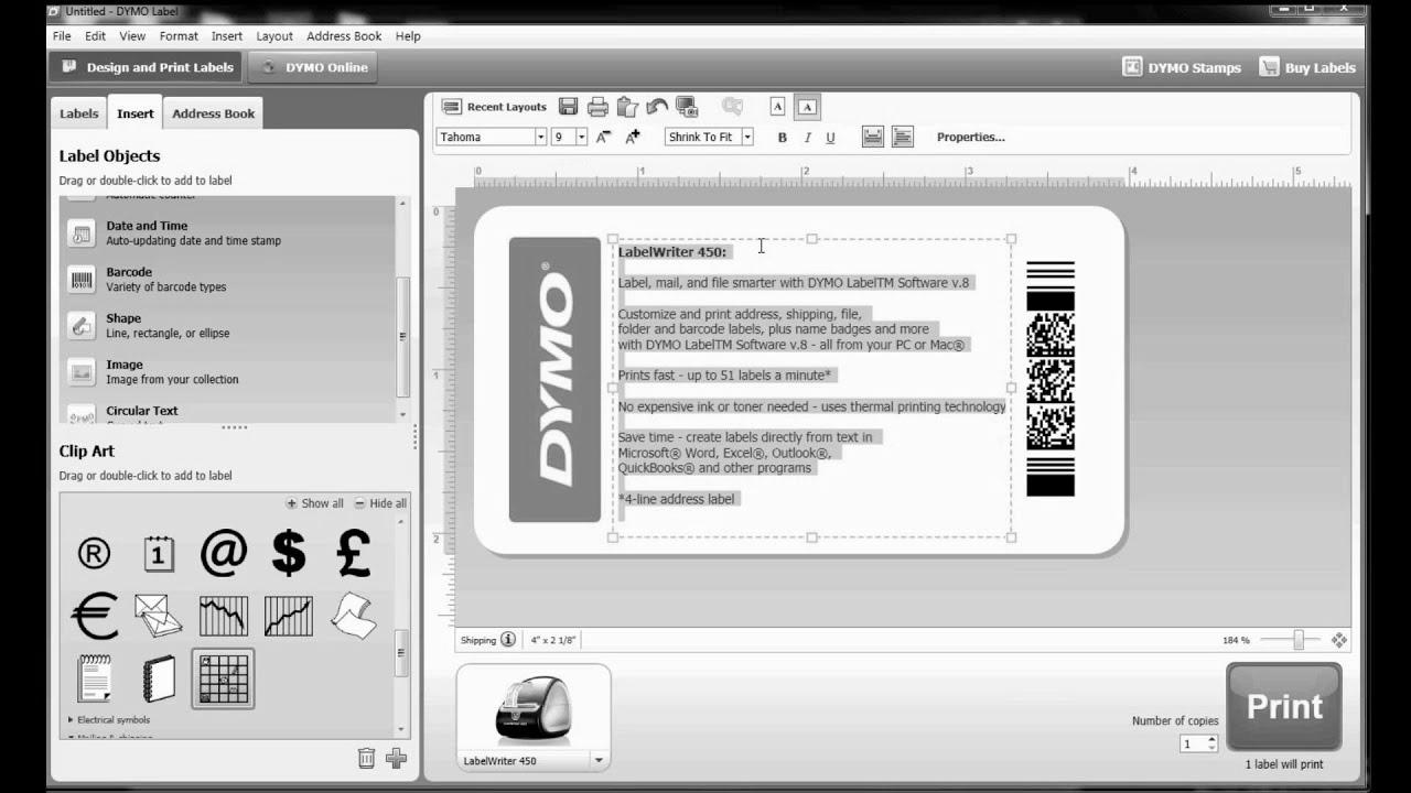 The best way to construct your own label template in DYMO Label Software program?