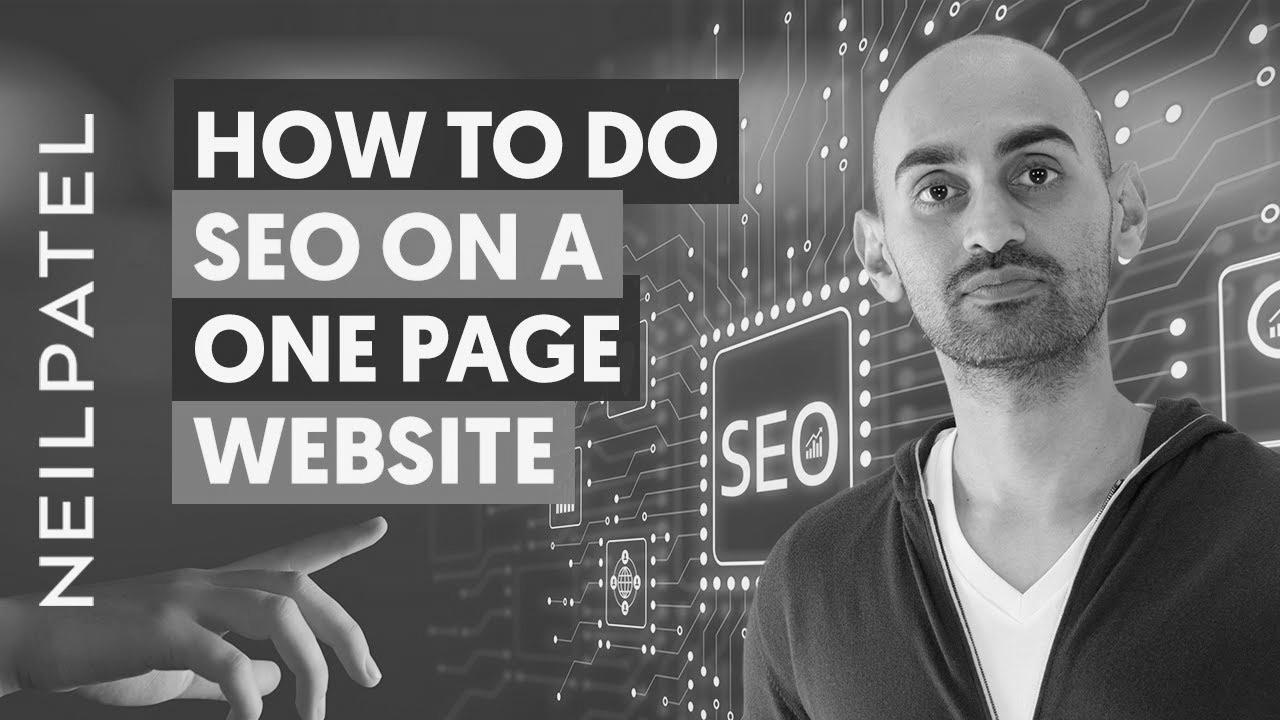 How one can do website positioning on a One Page Website