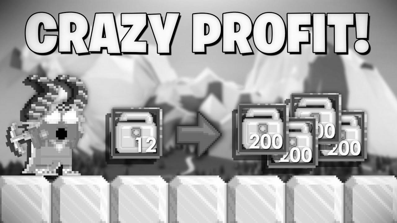CRAZY PROFIT at Growtopia 2022!  How To GET RICH FAST!  (EASY WLS)