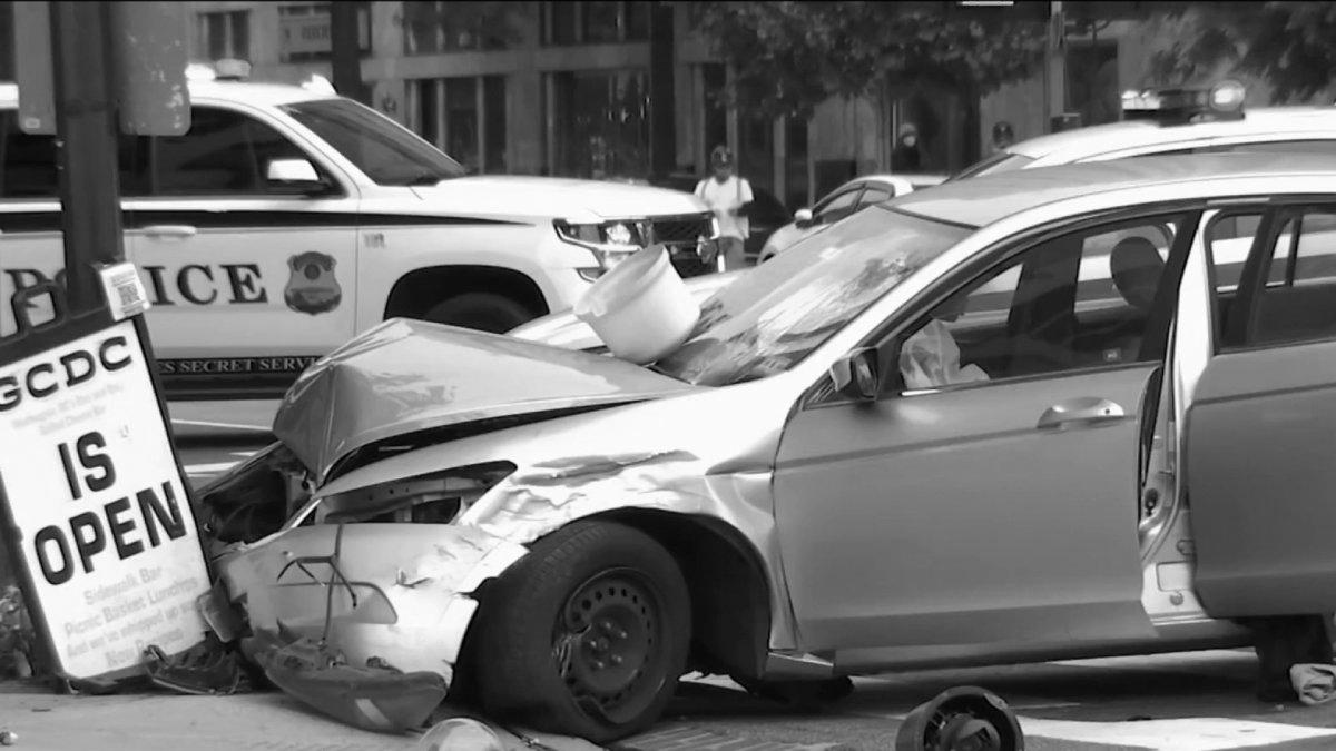 Juveniles Crash Stolen Automotive Close to White Home: Officers – NBC4 Washington