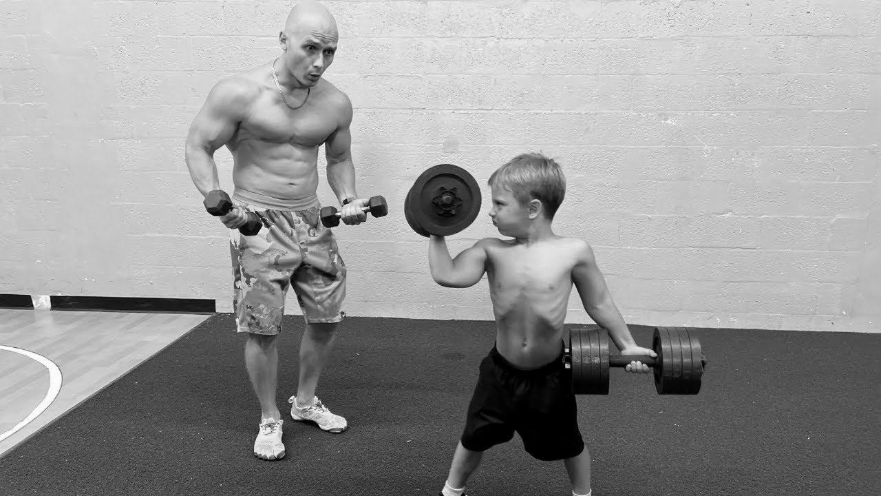  turn into STRONG?!  5 Year Old Boy Lifts Heavy Weights