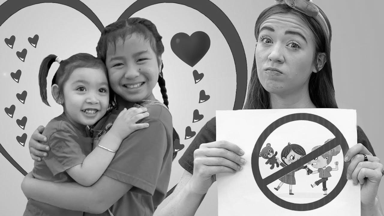 Jannie and Maddie Study Rules for Children |  Youngsters Study Sharing is Caring and More Guidelines