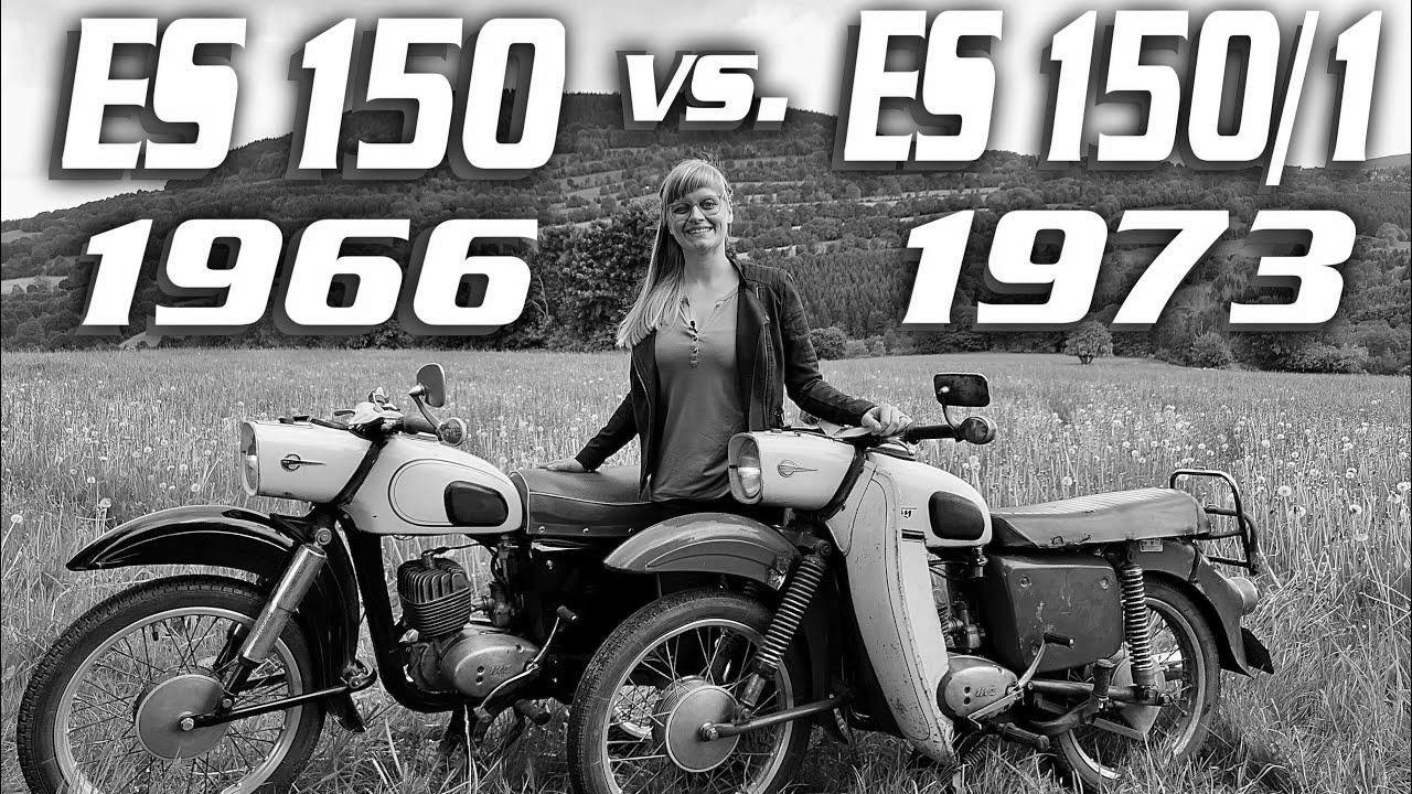 MZ ES 150 (1966) vs. MZ ES 150/1 Trophy (1973) Know-how comparison difference GDR vehicles vintage