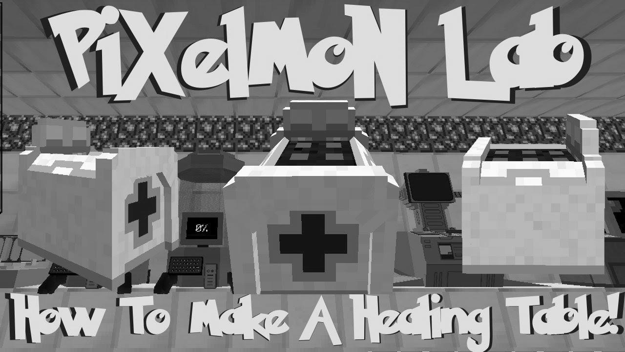 Pixelmon Lab: How To Make A {Healing|Therapeutic} {Table|Desk}!  (Minecraft Pokemon Mod)
